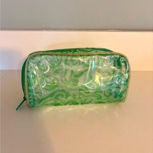Green makeup pouch